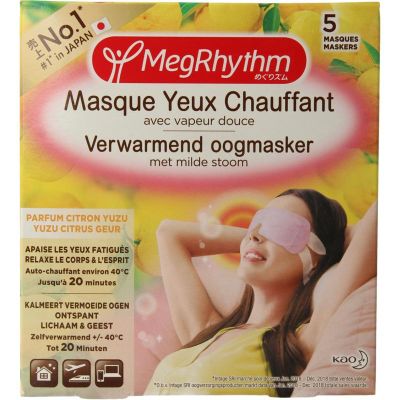 Megrhythm Warm oogmasker citrus/yuzu