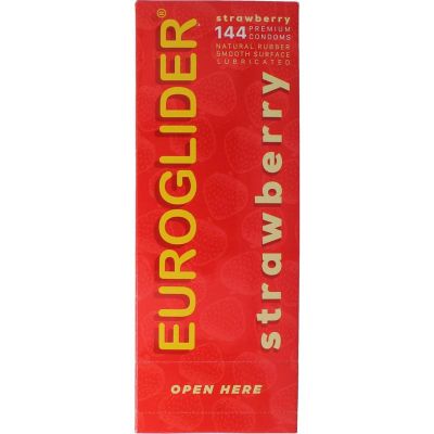 Euroglider Condooms aardbei 144 stuks - Condooms