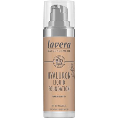 Lavera Hyaluron liquid foundation warm nude 03 bio