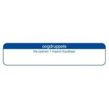 Foto van Strooketiket oogdruppel na openen 1 maand 70x15 mm