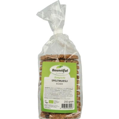 Bountiful Spelt mueslikoeken bio 250 gram - Koek