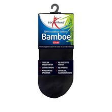 Foto van Lucovitaal Bamboe enkelsok zwart 43-46