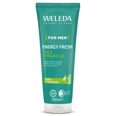 Weleda men energy fresh doucheg 3in1 Weleda men energy fresh doucheg 3in1 200 Milliliter - Aftershave
