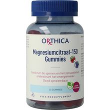 Foto van Orthica magnesiumcitraat 150 gummies