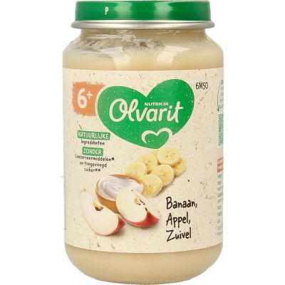 Olvarit Banaan appel yoghurt 6M50