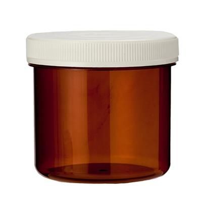 Tabletflacon 120 ml bruin met dop 100 stuks - 