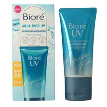 Foto van Biore Aqua moisturiser rich weightless SPF30 UV