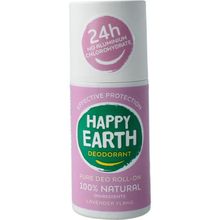 Foto van Happy Earth Pure deodorant roll-on lavender ylang