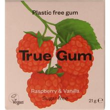 Foto van True Gum Raspberry & vanilla