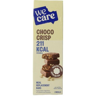 Wecare Bars choco crisp 116 gram - Gezonde tussendoortjes