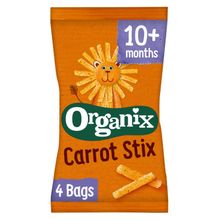 Foto van Organix Goodies Carrot stix 10+ maanden 15 gram bio