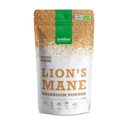 Purasana Lion's mane poeder bio 100 gram - Overige producten