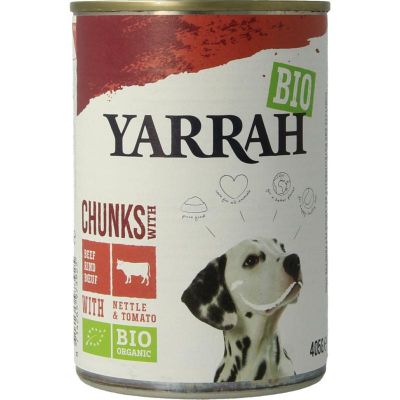 Yarrah Hond brok rund in saus 405 gram - Dierenvoeding