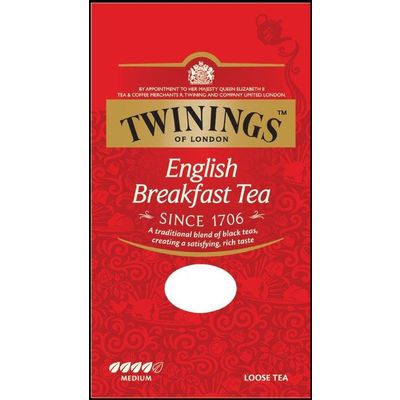 Twinings English breakfast tea karton