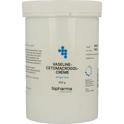 Bipharma Vaselinecetomacrogolcreme 500 gram - Overig lichaam