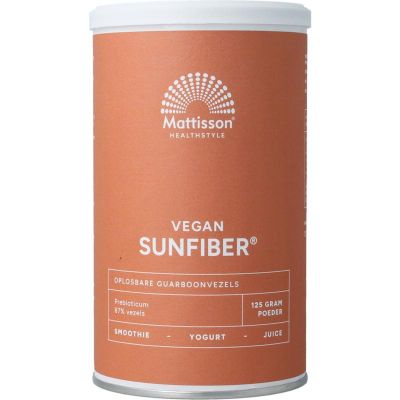 Mattisson sunfiber vegan Mattisson sunfiber vegan 125 gram - Overige vitaminen/mineralen