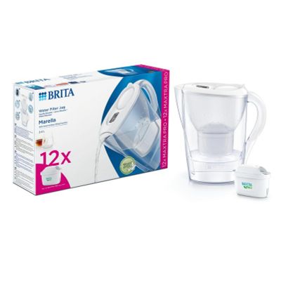 Brita Waterfilterkan Marella cool white+12 maxtra filter