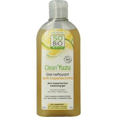 So Bio Etic Clean yuzu cleansing gel So Bio Etic Clean yuzu cleansing gel 200 Milliliter - Reiniging