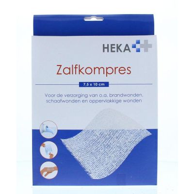 Heka Zalfkompres 7.5 x 10 cm steriel