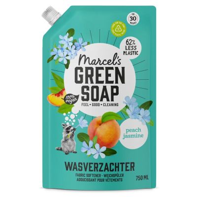 Marcel's GR Soap Wasverzachter perzik & jasmijn navulling