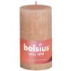 Afbeelding van Bolsius Rustiek stompkaars shine 130/68 misty pink