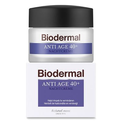 Foto van Biodermal Nachtcreme anti age 40+