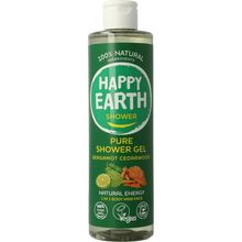 Foto van Happy Earth Douchegel bergamot cedarwood