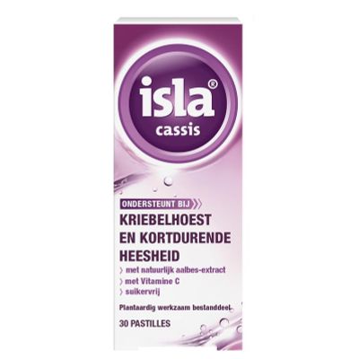 Cassis keelpastille 30 Pastilles - Keel