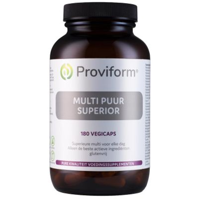Proviform Multi puur superior Proviform Multi puur superior 180 Vegetarische capsules - Vitamine multi