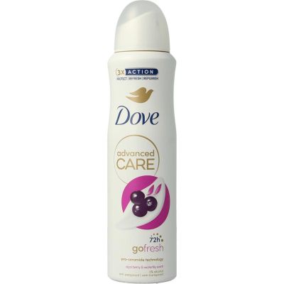 Foto van Dove Deodorant spray advanced acai & waterlily