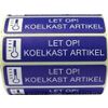 Afbeelding van Sticker let op koelkast artikel