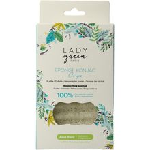 Foto van Lady Green Konjac bodyspons aloe vera