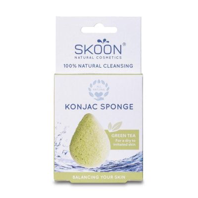 Skoon Konjac spons green tea bio
