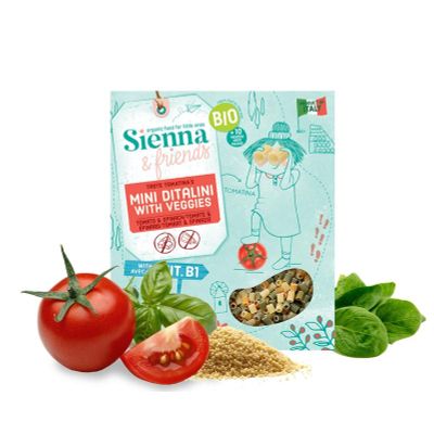 Sienna & Friends Mini ditalini met groente bio