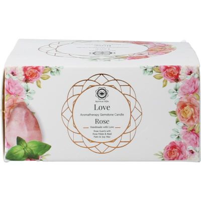 Green Tree Gemstone candle love rose 70 gram - Aromatherapie