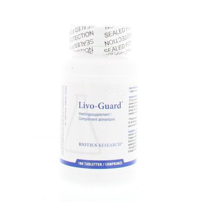 Biotics Livo guard 250 mg 180 tabletten - Overige vitaminen/mineralen