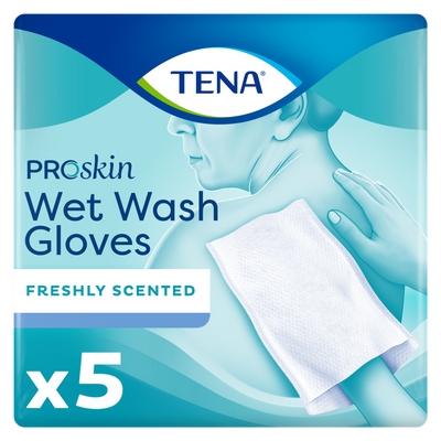 TENA Wet Wash Glove Freshly Scented 5