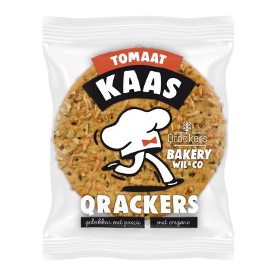 Leev Qrackers crackers kaas tomaat 2st bio