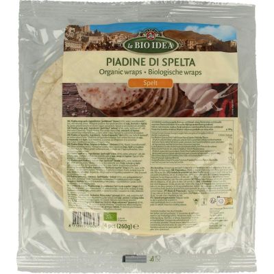 Bioidea Spelt piadine wrap