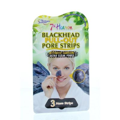 Foto van Montagne 7th Heaven gezichtsmasker charcoal pore strips