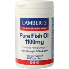 Foto van Lamberts Pure visolie 1100 mg omega 3