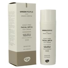 Foto van Green People Suncream face scent free SPF15