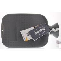 Fashy Kruik warmwater zak antraciet enkele ribbel