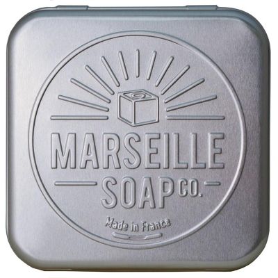 Marseille Soap Zeepdoosje aluminium 1 stuks - Zeep