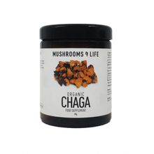 Foto van Mushrooms F Life Chaga poeder bio