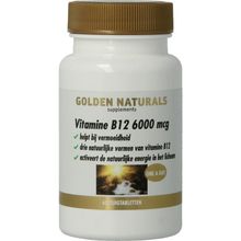 Foto van Golden Naturals Vitamine B12 6000 mcg