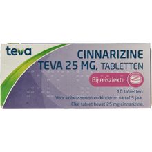 Foto van Pharmachemie Cinnarizine 25 mg