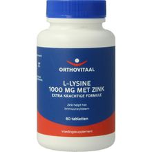 Foto van Orthovitaal L-Lysine 1000mg met zink