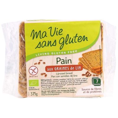 Ma Vie Sans Brood lijnzaad bio - glutenvrij 375 gram - Pitten en zaden