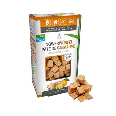 Lemon Pharma Ginjer original gember cubes bio Lemon Pharma Ginjer original gember cubes bio 60 gram - Overig reform/levensmiddelen